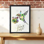 Parrot Shaped Collage